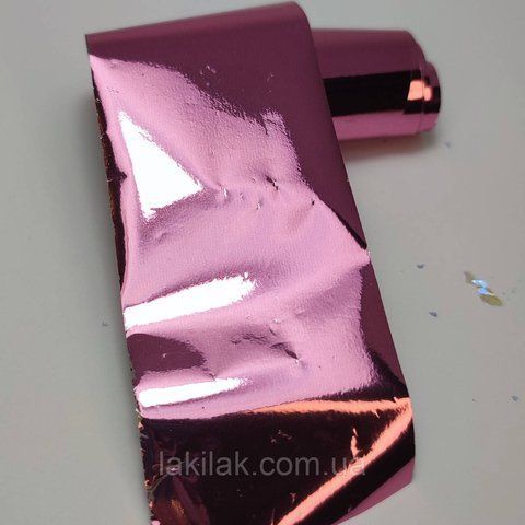 Фольга розовая для дизайна ногтей (4х50см) foil_1metr_pink фото