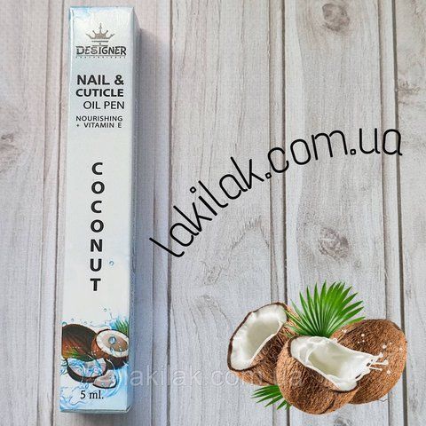 Олія-олівець для кутикули Designer Кокос 5мл oil_pen_coconut_5ml фото