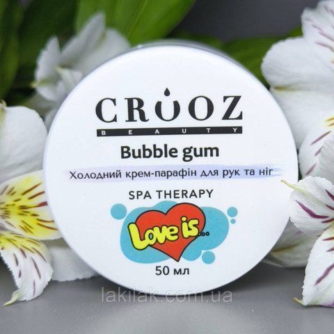 Холодний крем-парафін для рук та ніг Crooz Bubble Gum, 50 мл parafin_crooz_bubble фото
