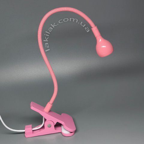 УФ лампа на кліпсі для нігтів (працює від USB) рожева 5W lamp_klipsa_pink фото