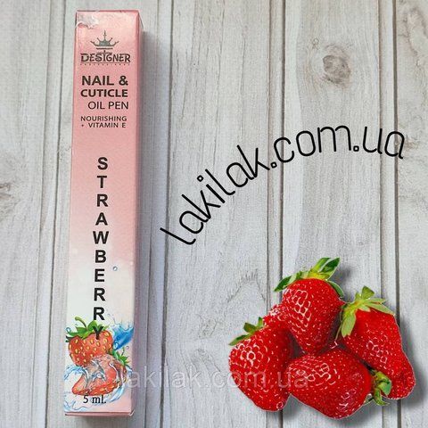 Олія-олівець для кутикули Designer Поуниця 5мл oil_pen_strawberry_5ml фото