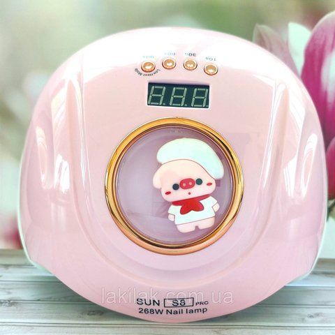Лампа для нігтів SUN S8 PRO 268W рожева (з функцією пониження потужності) lamp_sun_s8_pink фото