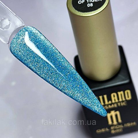 Гель-лак хрустальная кошка "Глаза Тигра" 08 Milano Eyes Of Tiger 8мл milano_tiger_cat_08 фото
