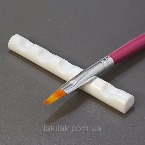 Біла підставка для пензликів (вузька) pidstavka_vuzka_white фото