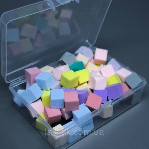 Спонж для градієнту (1 х 1 х 1 см) 50шт у боксі sponge_50pcs фото