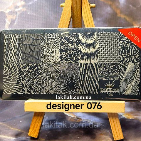 Пластина 076 для стемпинга Designer Professional (12х6см) plastina_designer_076 фото