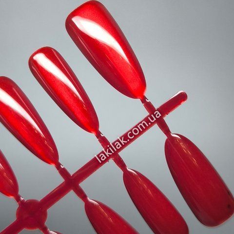 Гелеві тіпси для нарорщення №3 червоне котяче око (стилет) 30шт tips_gel_redcat_stilet фото