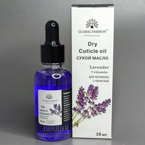 Суха олія для кутикули Global Fashion (лаванда) 30мл oil_dry_glob_lavend_30ml фото