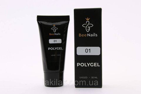 Полігель Bee Nails №01 (прозорий) в тюбику 30мл polygel_bee_nails_01 фото