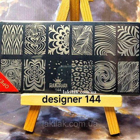 Пластина 144 для стемпинга Designer Professional (12х6см) plastina_designer_144 фото