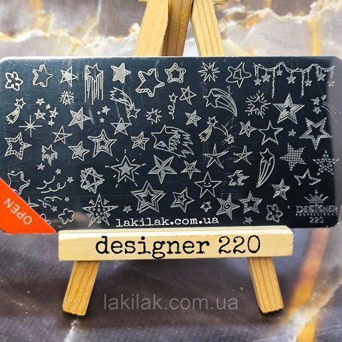 Пластина 220 для стемпинга Designer Professional (12х6см) plastina_designer_220 фото