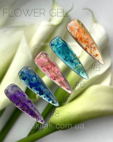 Гель з сухоцвітами Crooz Flower Gel №8 (прозоро-синій) 5 мл flower_gel_crooz_08 фото