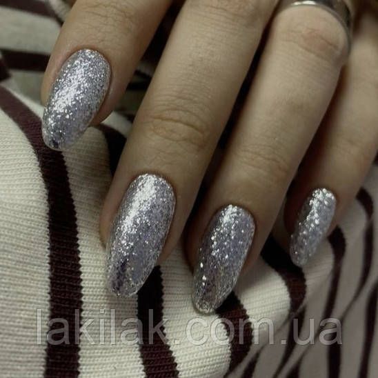 Гель-лак для нігтів Bee Nails 186 (срібний глітер) 8мл bee_nails_186 фото